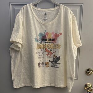 NWOT Disney Cream Aristocrats T-Shirt
